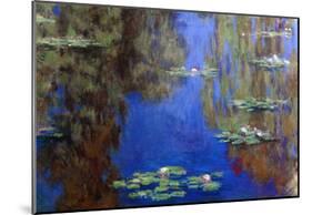 Claude Monet Water-Lilies 6 Art Print Poster-null-Mounted Poster
