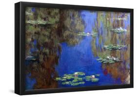 Claude Monet Water-Lilies 6 Art Print Poster-null-Framed Poster