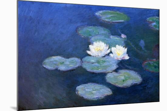 Claude Monet Water-Lilies 7-Claude Monet-Mounted Art Print
