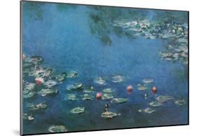 Claude Monet (Water Lilies in Pond) Art Poster Print-null-Mounted Poster
