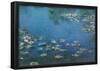 Claude Monet (Water Lilies in Pond) Art Poster Print-null-Framed Poster