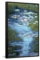 Claude Monet Water Lilies in Pond-null-Framed Poster