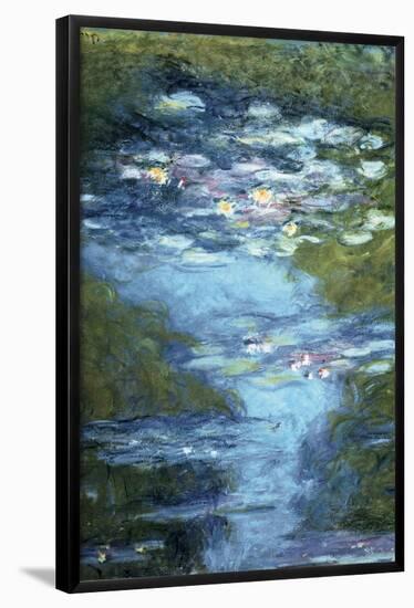 Claude Monet Water Lilies in Pond-null-Framed Poster