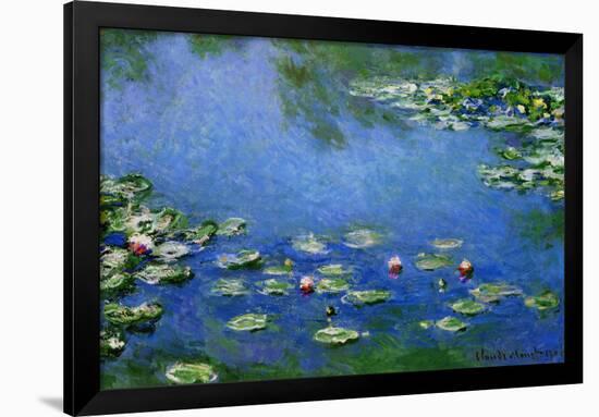 Claude Monet Water Lilies Nympheas-Claude Monet-Framed Art Print