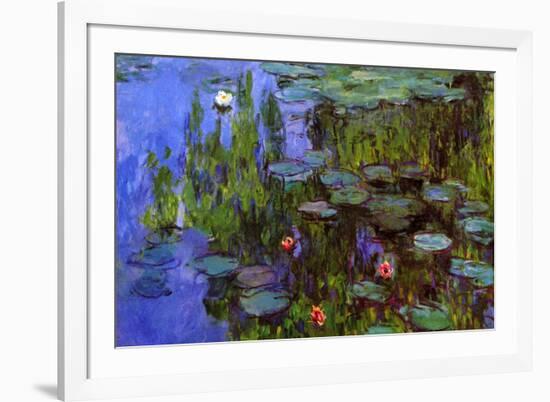 Claude Monet Water-Lilies-Claude Monet-Framed Art Print