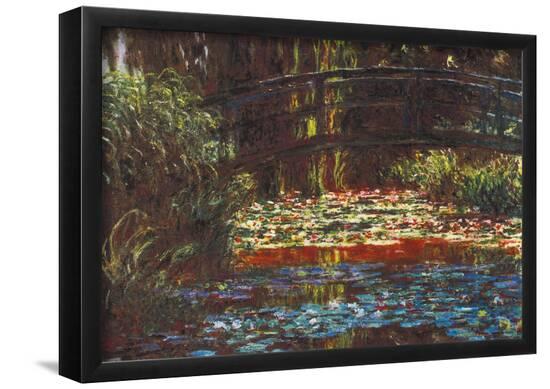 Claude Monet Water Lily Pond #1 Art Print Poster--Framed Poster