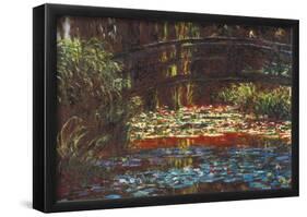 Claude Monet Water Lily Pond #1 Art Print Poster-null-Framed Poster