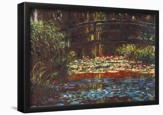 Claude Monet Water Lily Pond #1 Art Print Poster-null-Framed Poster