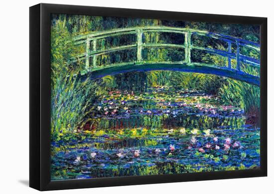 Claude Monet Water Lily Pond #2 Art Print Poster-null-Framed Poster