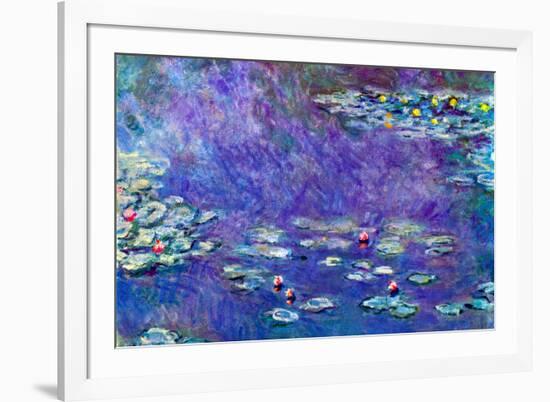 Claude Monet Water Lily Pond 3-Claude Monet-Framed Art Print