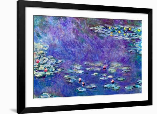 Claude Monet Water Lily Pond 3-Claude Monet-Framed Art Print