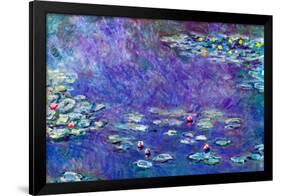 Claude Monet Water Lily Pond 3-Claude Monet-Framed Art Print