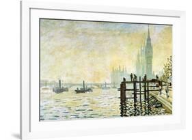 Claude Monet Westminster Bridge in London-null-Framed Art Print