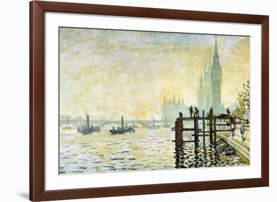 Claude Monet Westminster Bridge in London-null-Framed Art Print