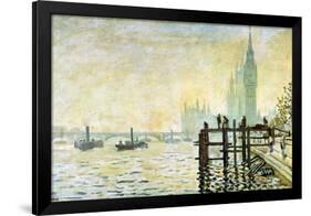 Claude Monet Westminster Bridge in London-null-Framed Art Print