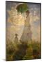 Claude Monet (Woman with a Parasol, 1875) Art Poster Print-null-Mounted Poster