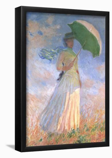 Claude Monet (Woman with a Parasol, 1886) Art Poster Print-null-Framed Poster