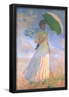 Claude Monet (Woman with a Parasol, 1886) Art Poster Print-null-Framed Poster