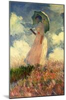 Claude Monet (Woman with a Parasol, Study) Art Poster Print-null-Mounted Poster