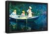 Claude Monet Women Fishing Art Print Poster-null-Framed Poster