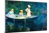 Claude Monet Women Fishing Art Print Poster-null-Mounted Poster