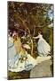 Claude Monet Women in the Garden Art Print Poster-null-Mounted Poster