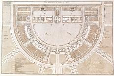 Perspective View of the City of Chaux, 1804-Claude Nicolas Ledoux-Stretched Canvas