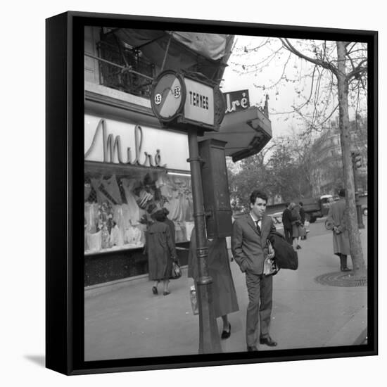 Claude Nougaro in Paris-DR-Framed Stretched Canvas