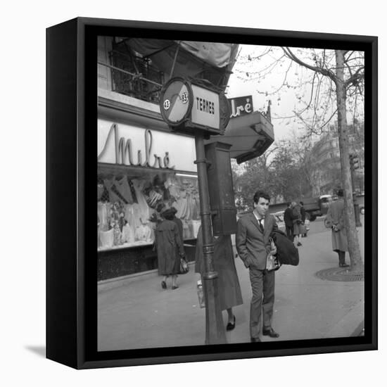 Claude Nougaro in Paris-DR-Framed Stretched Canvas