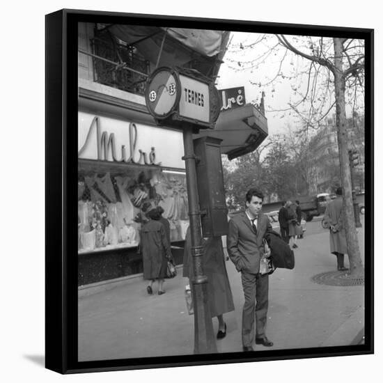 Claude Nougaro in Paris-DR-Framed Stretched Canvas