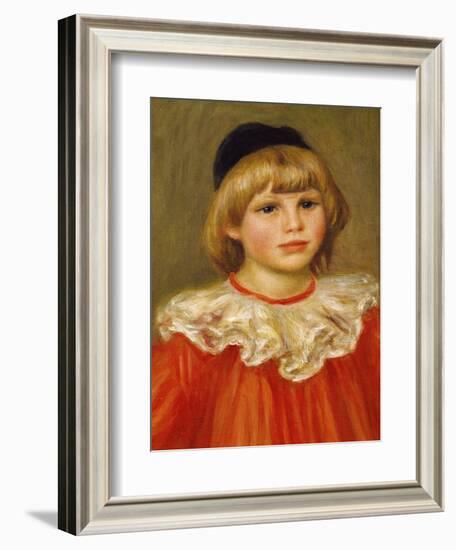 Claude Renoir Dressed as a Clown-Pierre-Auguste Renoir-Framed Giclee Print