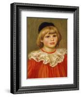 Claude Renoir Dressed as a Clown-Pierre-Auguste Renoir-Framed Giclee Print