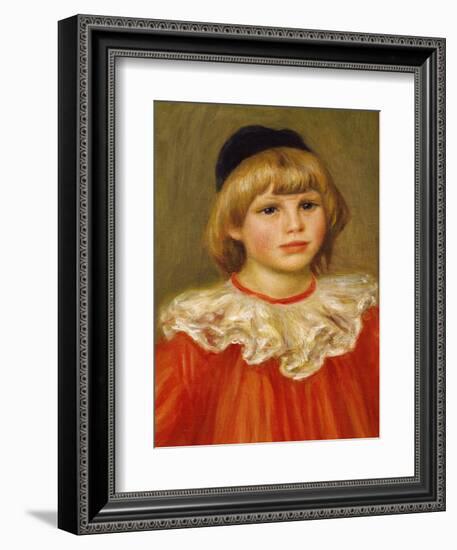 Claude Renoir Dressed as a Clown-Pierre-Auguste Renoir-Framed Giclee Print