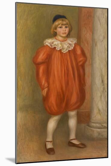 Claude Renoir in Clown Costume-Pierre-Auguste Renoir-Mounted Giclee Print