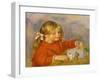 Claude Renoir, jouant (Claude Renoir playing) Oil on canvas, 1905 46 x 55 cm RF 1963-22 .-Pierre-Auguste Renoir-Framed Giclee Print