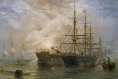 H.M.S. War Sprite off Greenwich-Claude T. Stanfield Moore-Framed Giclee Print