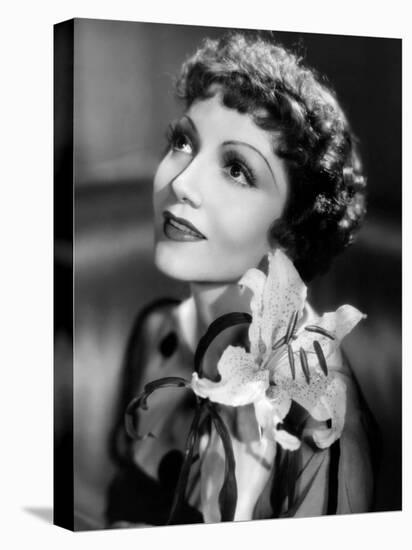 Claudette Colbert, c.1935-null-Stretched Canvas