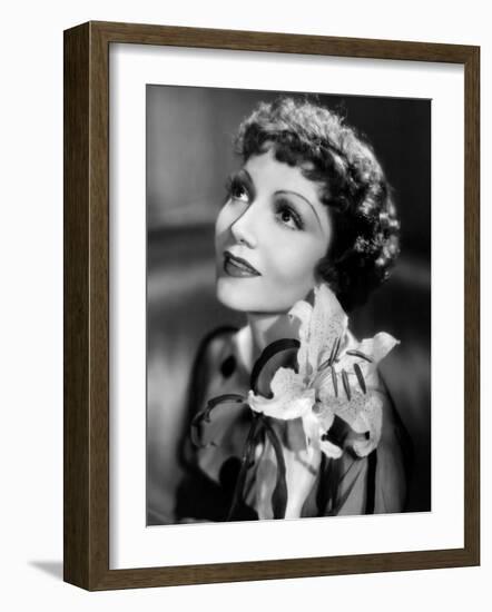 Claudette Colbert, c.1935-null-Framed Photo