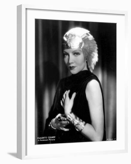 Claudette Colbert, Cleopatra, 1934-null-Framed Photographic Print