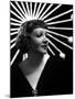 Claudette Colbert en, 1934 (b/w photo)-null-Mounted Photo