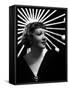 Claudette Colbert en, 1934 (b/w photo)-null-Framed Stretched Canvas