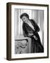 Claudette Colbert en, 1935 (b/w photo)-null-Framed Photo