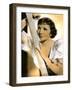 Claudette Colbert, French Born American Actress, 1934-1935-null-Framed Giclee Print