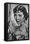 Claudette Colbert, French-Born American Stage and Film Actress, C1928-1940-null-Framed Stretched Canvas