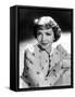 Claudette Colbert, Portrait, 1939, in Embroidered Cardigan-null-Framed Stretched Canvas