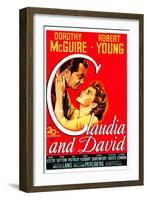 Claudia And David-null-Framed Art Print