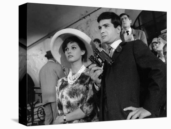 Claudia Cardinale and Jean-Claude Brialy: Les Lions Sont Lâchés, 1961-Marcel Dole-Stretched Canvas