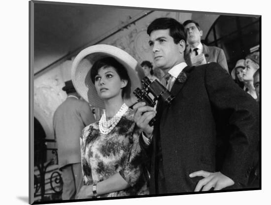 Claudia Cardinale and Jean-Claude Brialy: Les Lions Sont Lâchés, 1961-Marcel Dole-Mounted Photographic Print