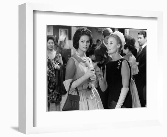 Claudia Cardinale and Michèle Morgan: Les Lions Sont Lâchés, 1961-Marcel Dole-Framed Photographic Print