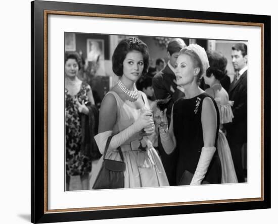 Claudia Cardinale and Michèle Morgan: Les Lions Sont Lâchés, 1961-Marcel Dole-Framed Photographic Print